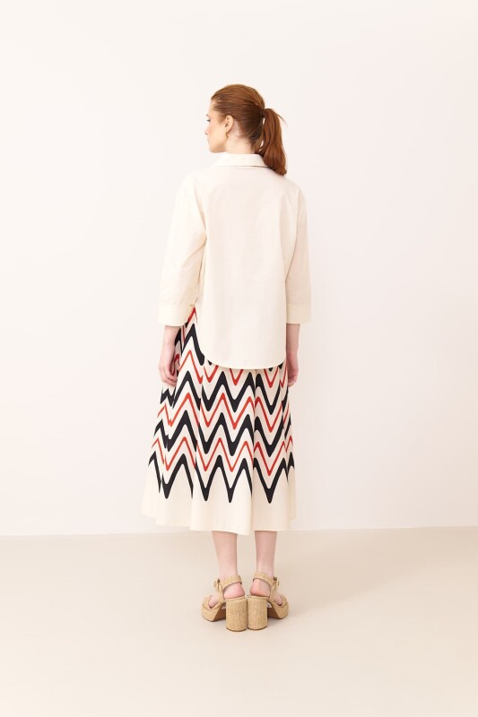 Truvakar Kollu Poplin Gömlek Bej - Roman (1)