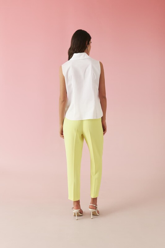 Poplin Kolsuz Gömlek Beyaz - Roman (1)