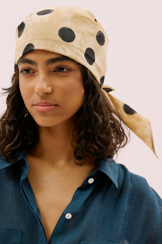 Puan Desenli Eşarp Standart Renk - 1