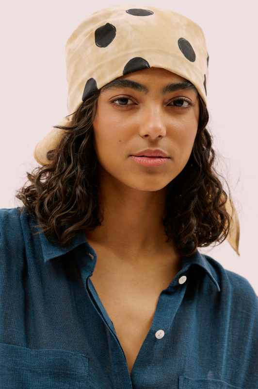 Puan Desenli Eşarp Standart Renk - 2