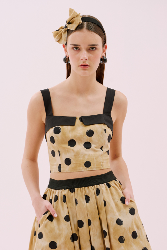 Puan Desenli Kalın Askılı Büstiyer Standart Renk - 1