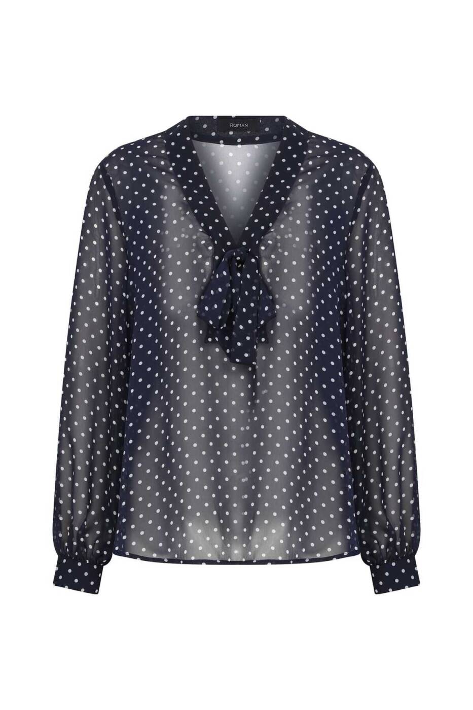  Polka Dot Transparent Blouse Original - 4