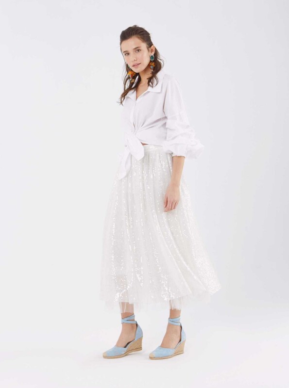 Pullu Kabarık Etek Standart Renk - 3