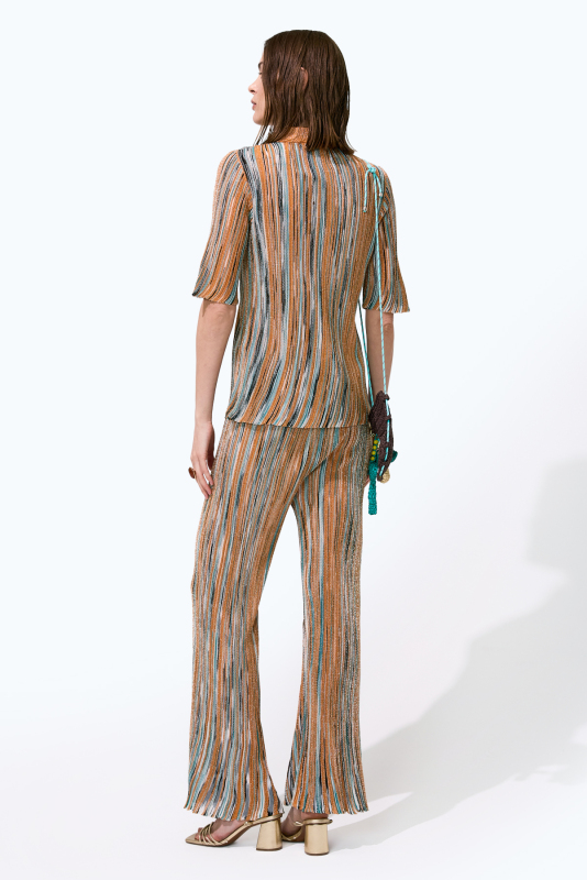 Pullu Polo Yaka Gömlek Oranj - Multi - Roman (1)