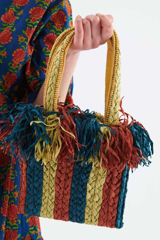 Püsküllü Kadın Çanta Standart Renk - Roman (1)