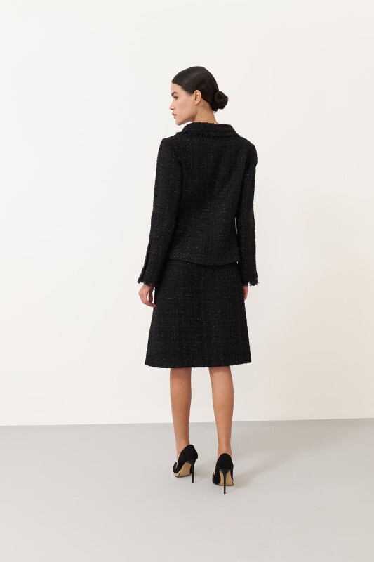 Button-Front Jacket Black - Roman (1)