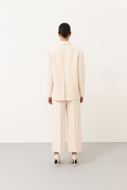 Recyde Double Breasted Jacket Cream - 2