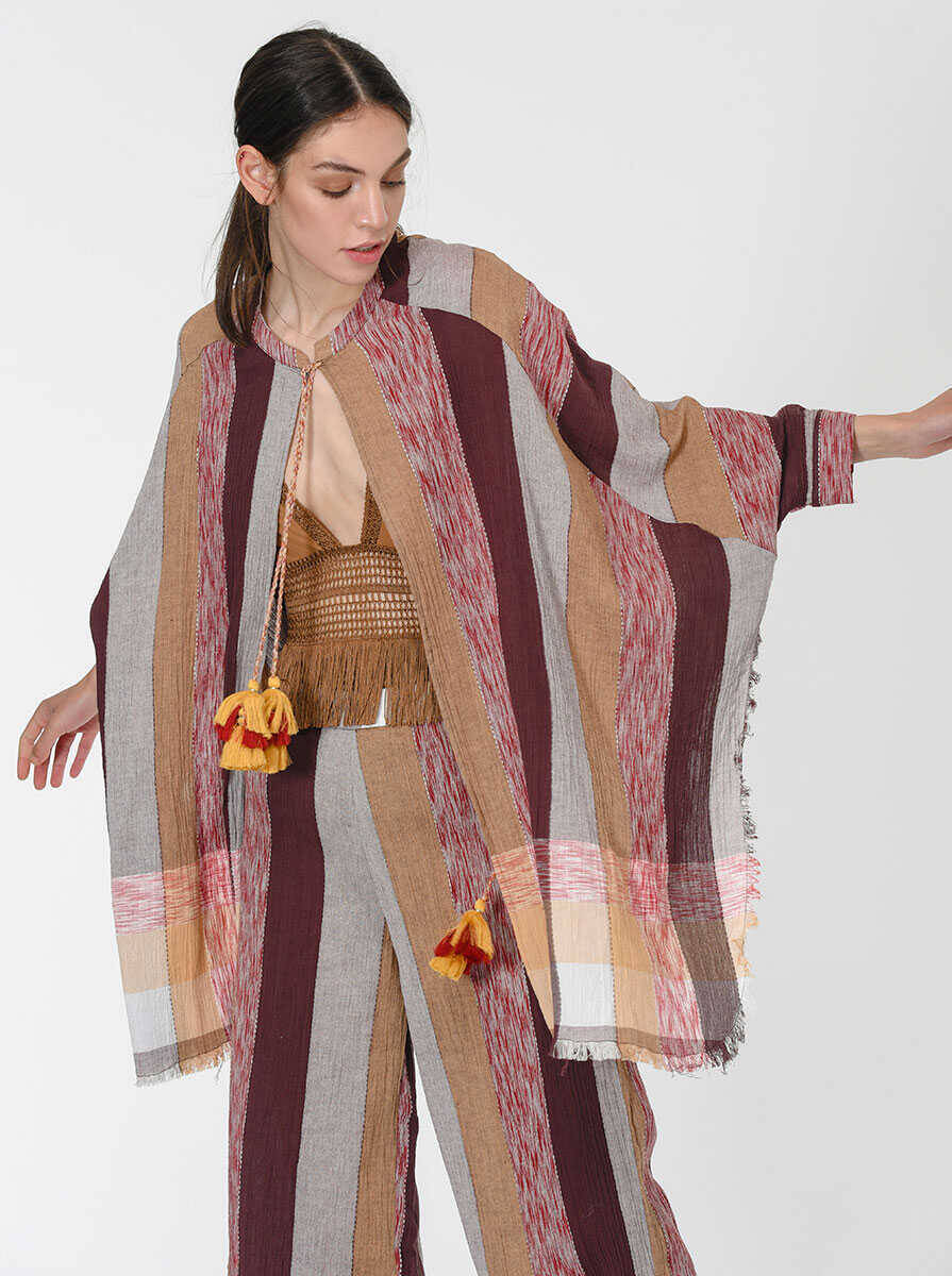 Renk Desenli Kimono Standart Renk · 4