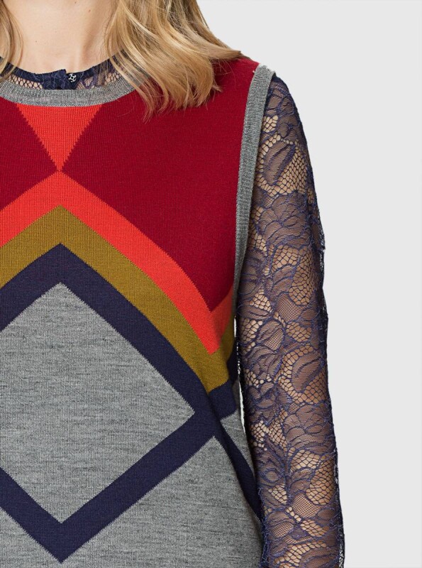  Renkli Yırtmaçlı Uzun Triko Standart Renk - 3