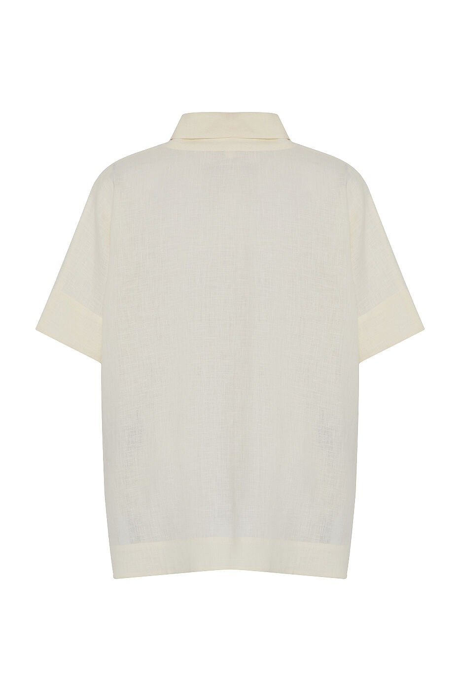 Şal Yaka Oversize Bluz Bej - 5