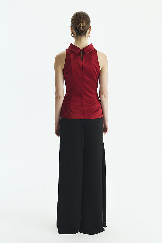 Saten Bluz Bordo - Roman (1)