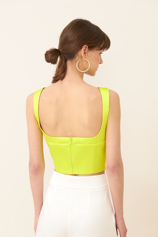 Saten Büstiyer Sarı - Roman (1)