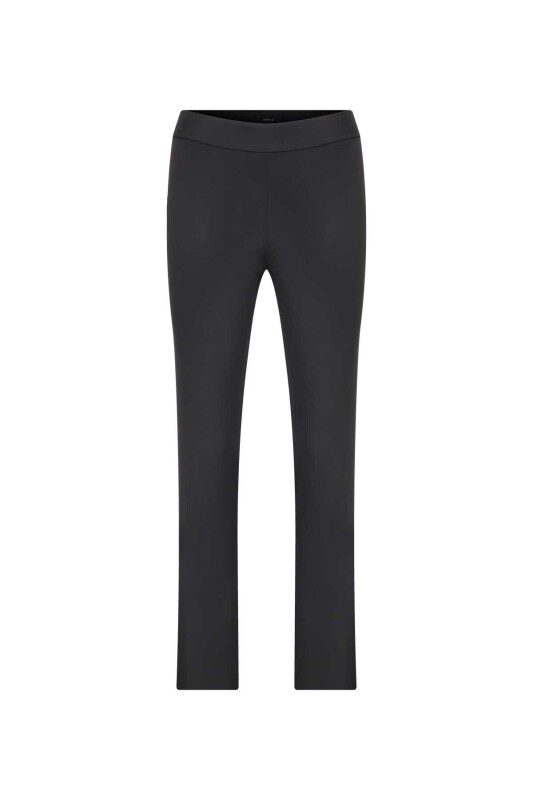  Saten Kadın Pantolon Siyah - 3