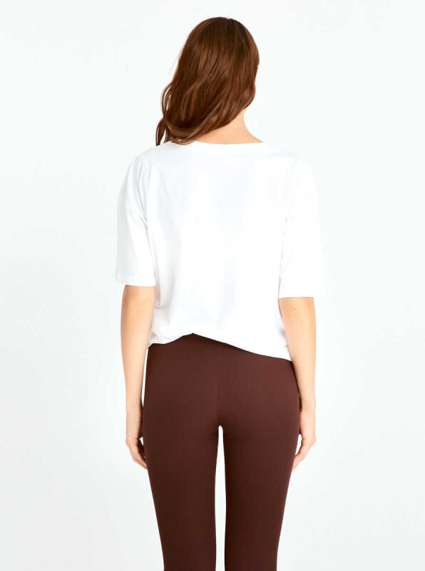  Skinny Kadın Pantolon Bordo - 2