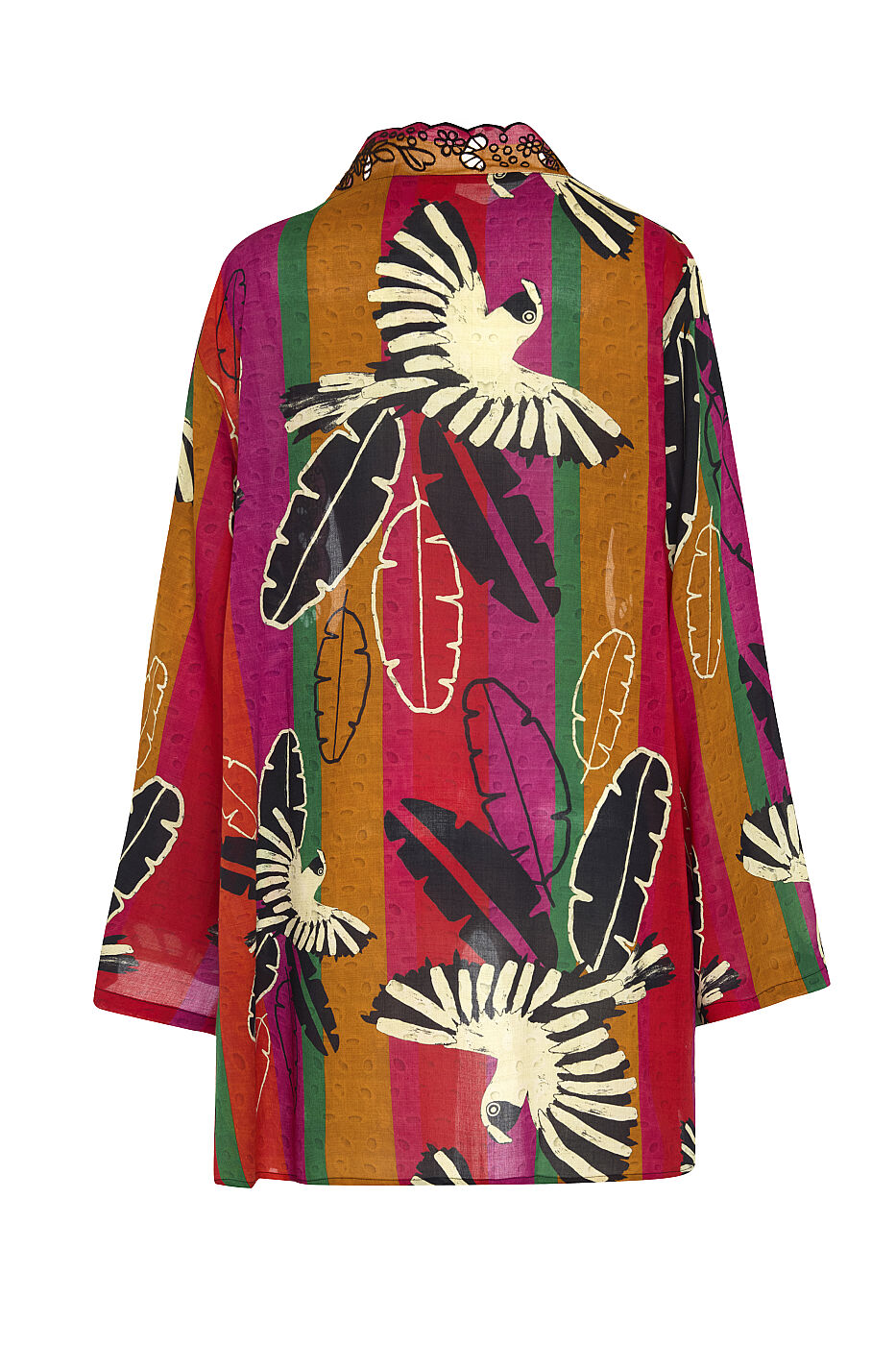 Yakası Nakışlı Kimono Standart Renk - 5