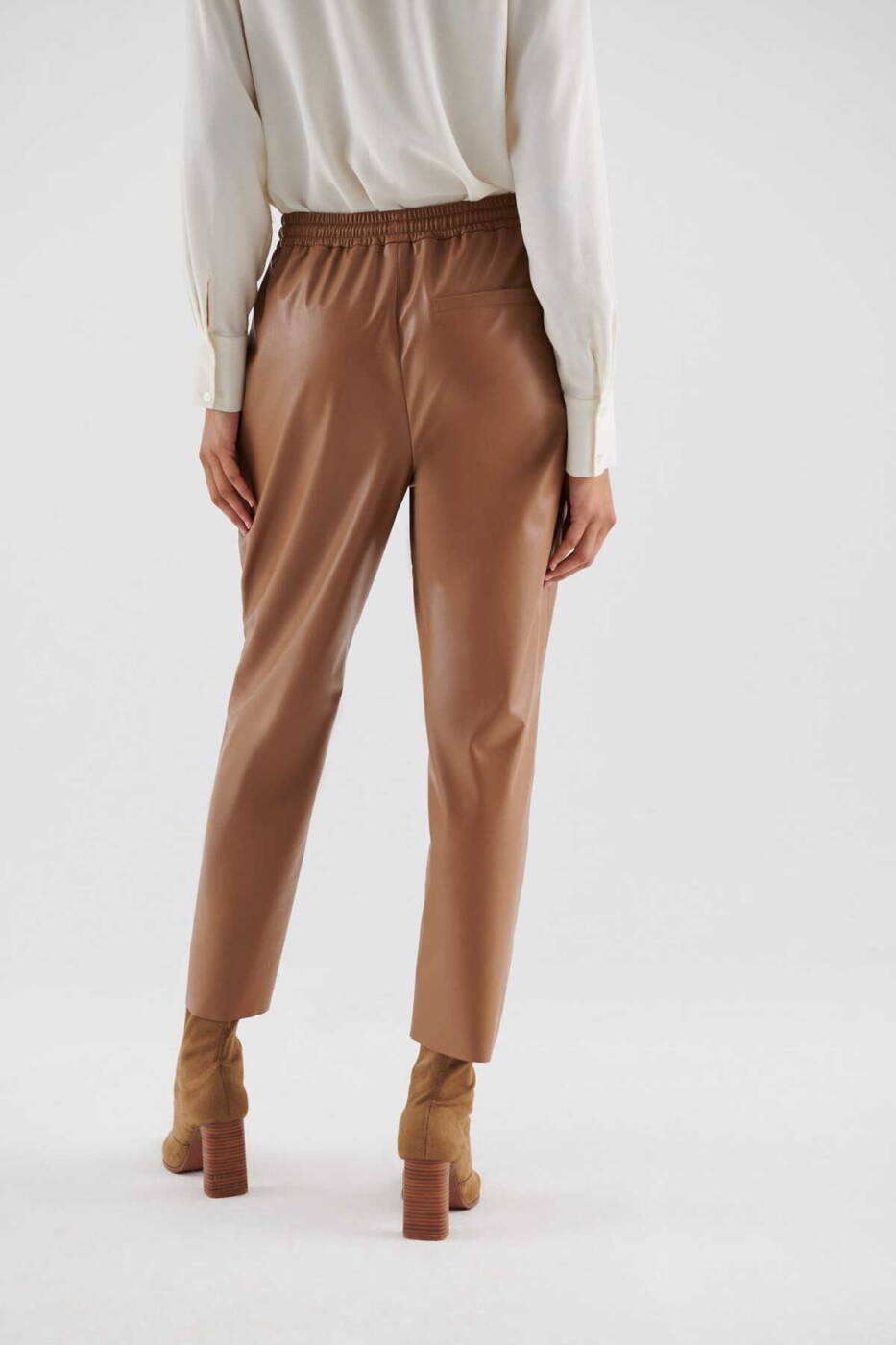  Suni Deri Pantolon Camel - 2