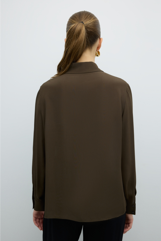 Süs Cep Kapaklı Gömlek Haki - 2