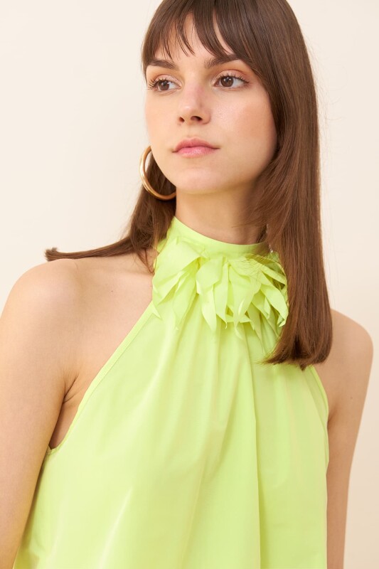 Taffeta Blouse Yellow - 5