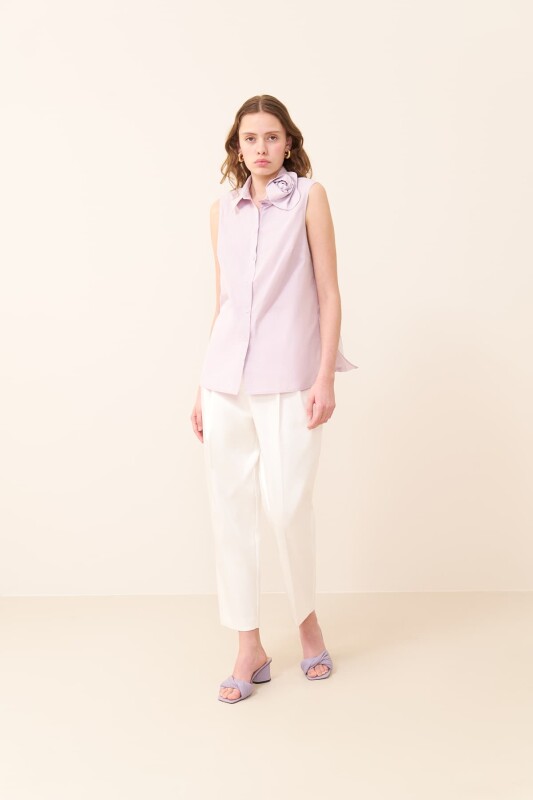 Taffeta Shirt Lilac - 3