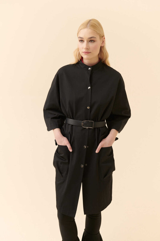  Toka Detaylı Kemer Siyah - Roman (1)