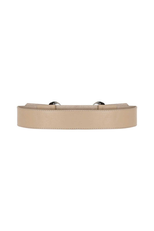  Womens Belt with Buckle Mink - 2