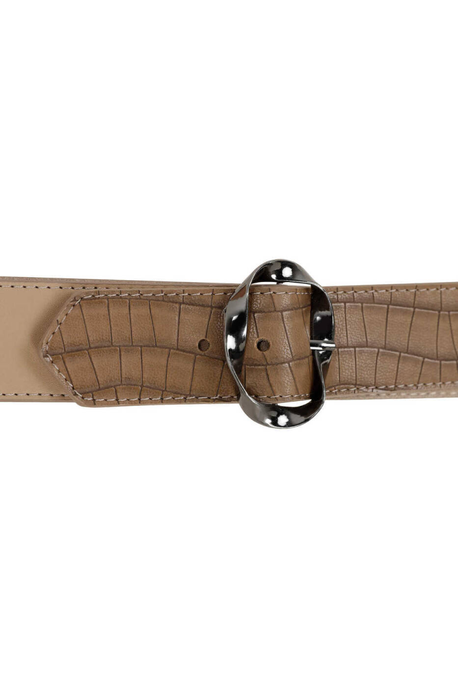  Womens Belt with Buckle Mink - 1