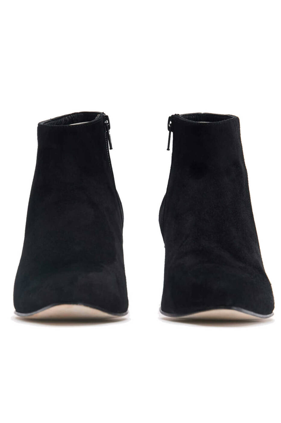 Heel Detailed Ankle Boots Black - 1