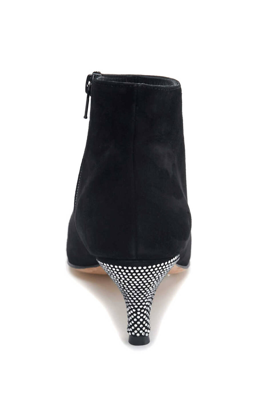 Heel Detailed Ankle Boots Black - 3