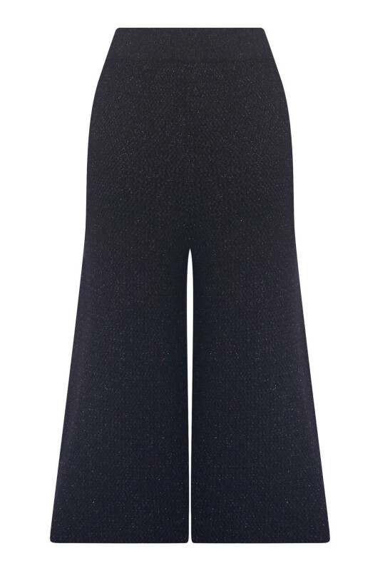  Triko Bermuda Kadın Pantolon Siyah - 5