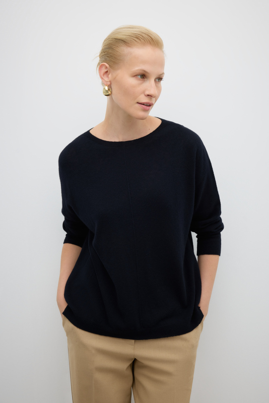 Yün Karışımlı Triko Siyah - 4