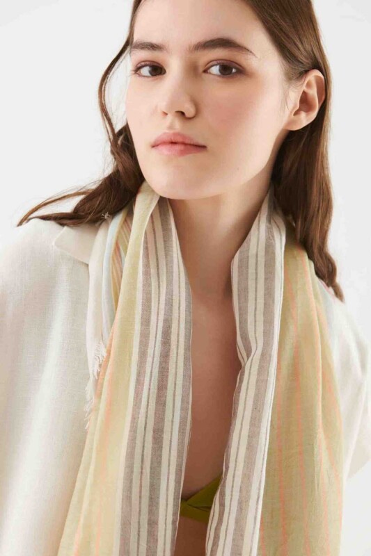 Striped Patterned Shawl Original - Roman (1)