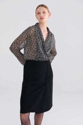  Patterned Transparent Daily Dress Original - Roman