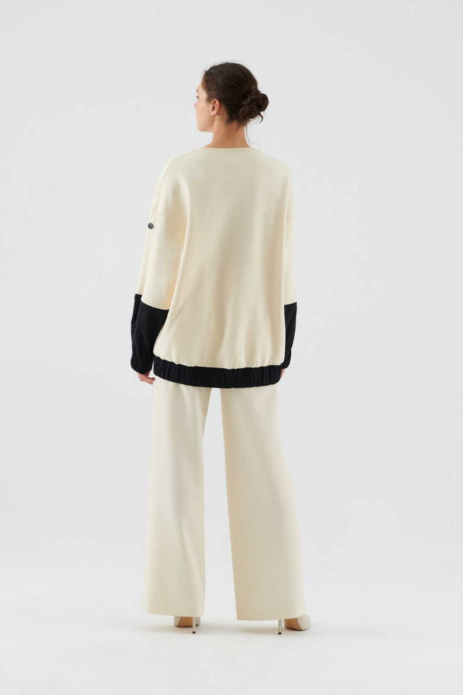 Kadın Sweatshirt Bej - 2