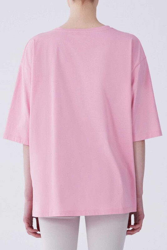 Kısa Kol T-shirt Pembe - Roman (1)