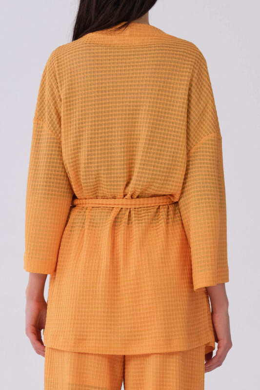 Kuşaklı Kimono Oranj - 2