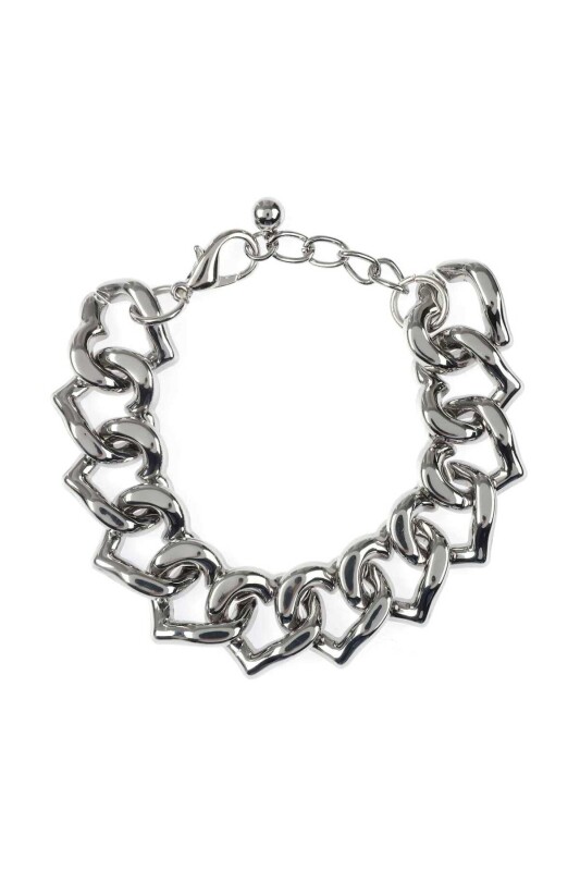 Kalpli Zincir Bileklik Gümüş - Roman
