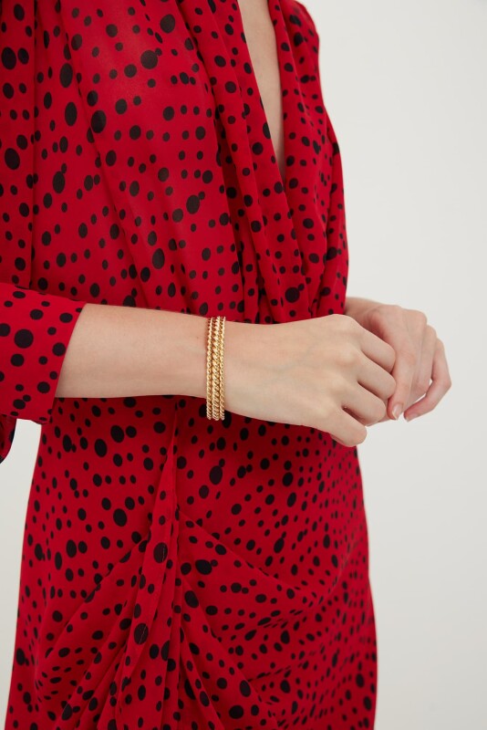  Gold Bracelet with Chain Look Original - Roman