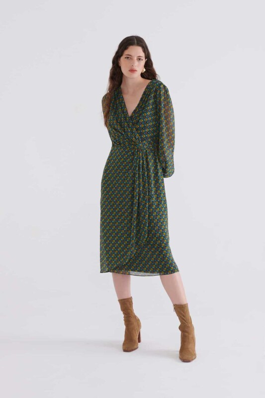  Patterned Casual Dress Original - Roman