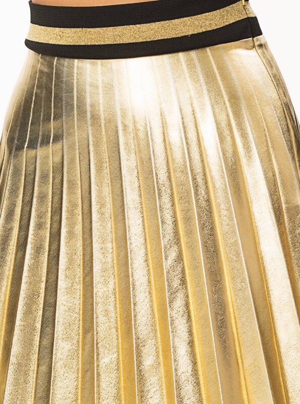Piliseli Mini Etek Gold - 3