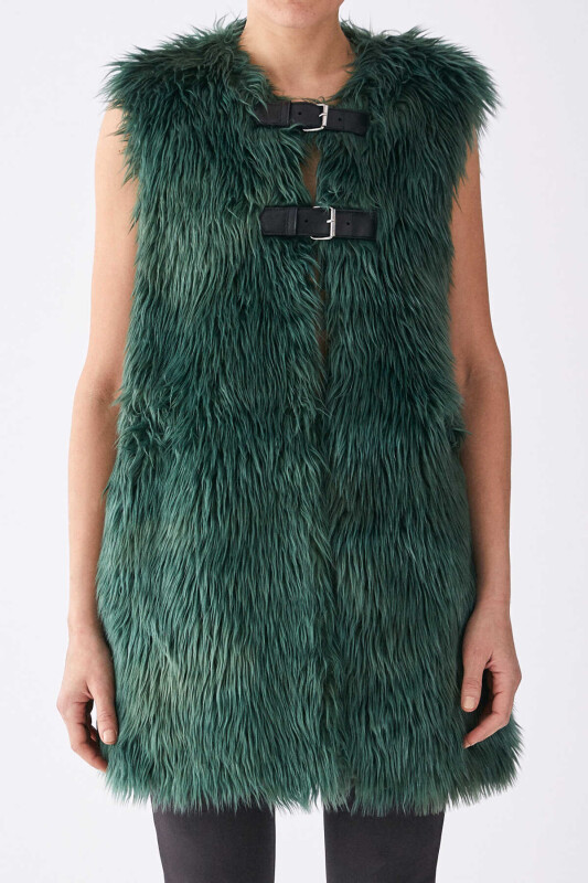 Feather Womens Vest Green - Roman