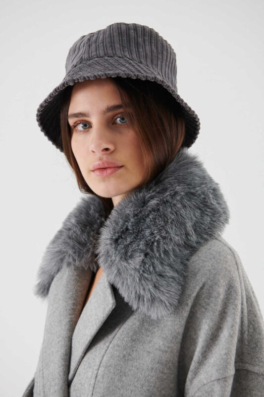  Velvet Hat Grey - Roman