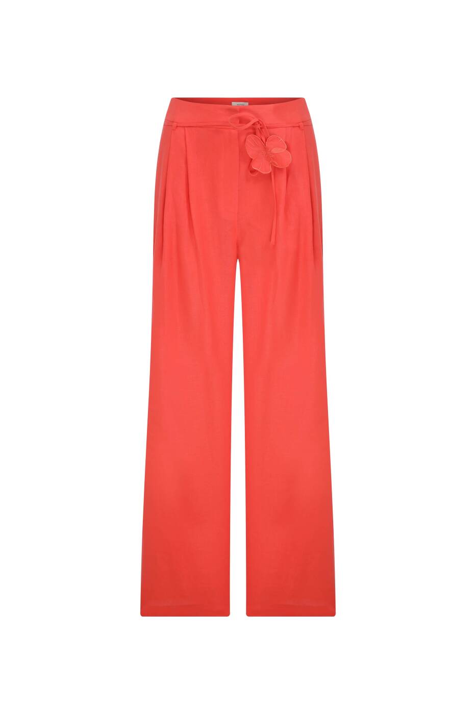 Geniş Paça Pantolon Nar Çiçeği - 4
