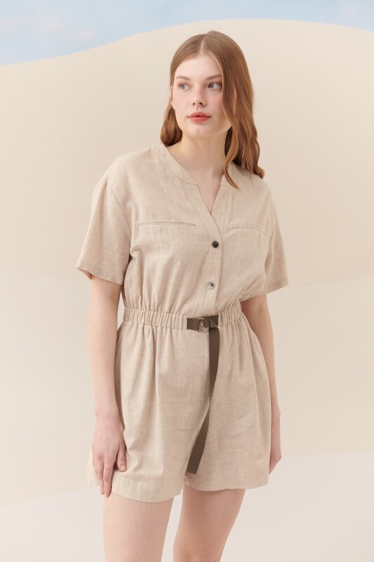 Beli Lastikli Tulum Naturel - Roman