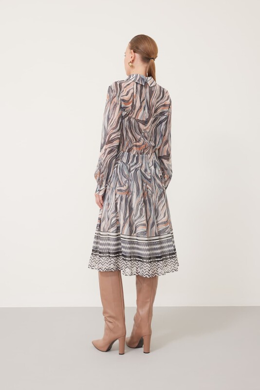Chiffon Printed Midi Dress Original - Roman (1)