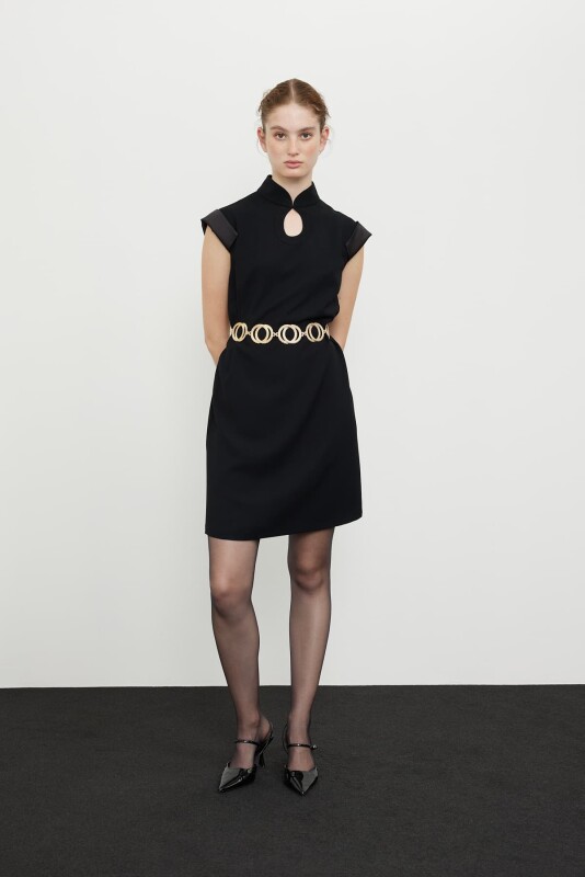 Crepe Dress Black - Roman