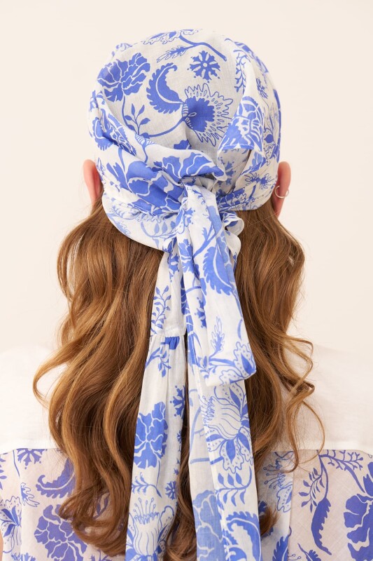 Voile Printed Scarf Original - Roman (1)