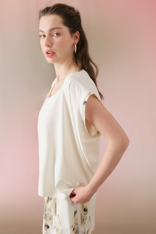 T-Shirt Ekru - Roman
