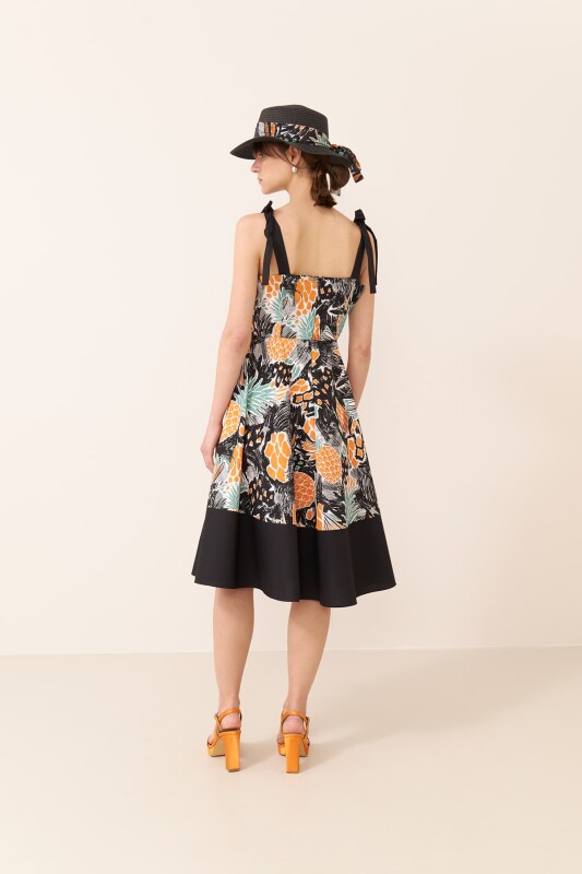 Midi Dress with Tie Shoulder Detail Original - Roman (1)