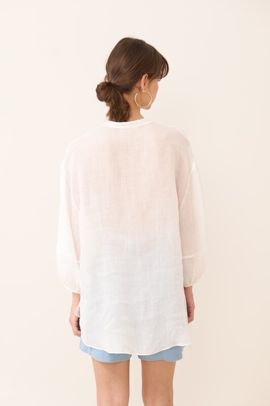 Keten Tunik Ekru - Roman (1)