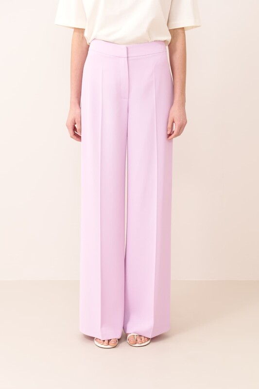 Geniş Paça Pantolon Lila - 3